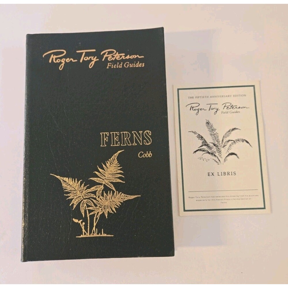 Roger Tory Peterson Field Guides FERNS 50th Anniversary Ed 1985 Leather Bound